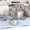 MegaChef 14 Piece Stainless Steel Measuring Cup & Spoon Set with Mixing Bowls